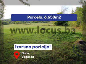 LOCUS: Parcela površine 6.650m2, Gora-Semizovac, Vogošća