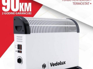 Grijalica konvektor 2000W, sa ventilatorom, garancija 2g