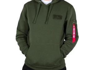 DUX DUKS ALPHA INDUSTRIES RED STRIPE HOODIE ALFA