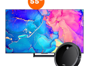 TV TCL QLED 55C735 Android 144hz + GRATIS TCL SW1000B