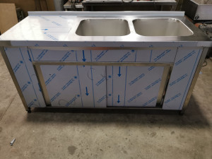 INOX DUPLI SUDOPER ZATVORENI SA KLIZNIM VRATIMA
