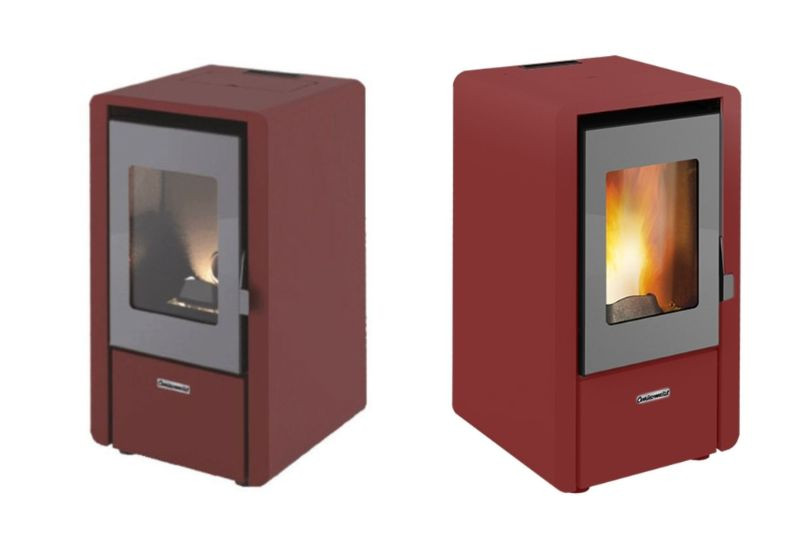 Kamin peć toplozračni na pelet - 2,5 / 5,5 kW NOVO!!!