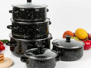 Set serpica 5 u 1 EMAJL, sa staklenim poklopcem