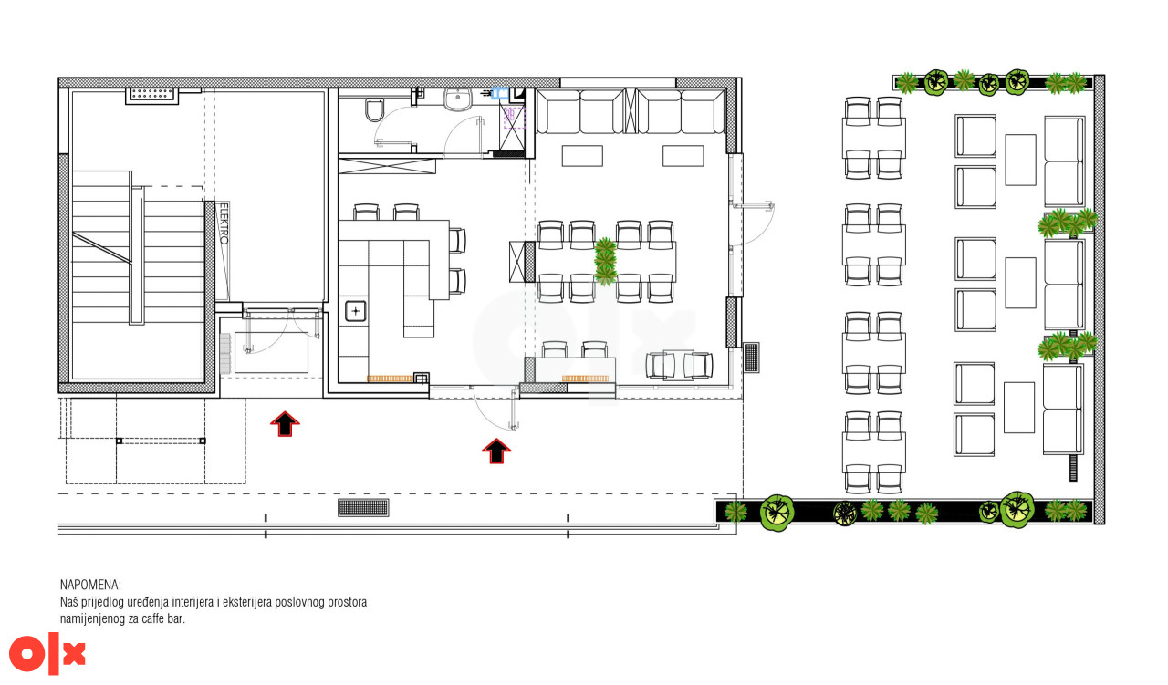 NN Nekretnine: Poslovni prostor - Šip - Centar 43.97m2 2