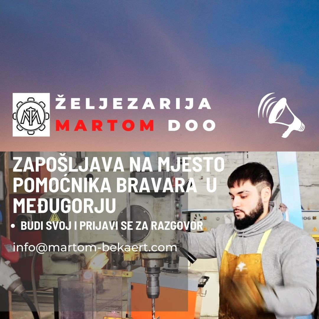 POSAO  - POMOĆNIK BRAVARA U MEĐUGORJU