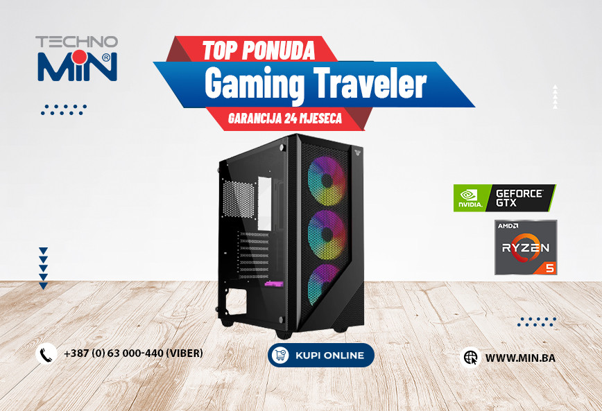Gaming Traveler, Ryzen 5 3600/8/480/1650Super