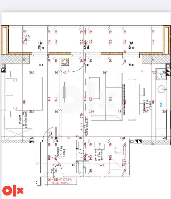 APARTMANI TREBEVIĆ NOVOGRADNJA!!! NPL WOLVES!!! 51.16m2 2
