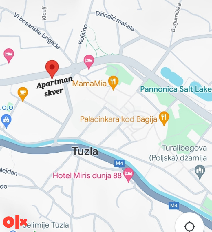 Stan na dan Centar, skver, Tuzla, 50m2, parking obezbijeđen 17