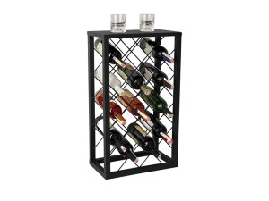 Champ Metalna Stalaža Za Vina - Crna