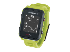 Sportski sat GPS Sigma iD.TRI basic - Žuti