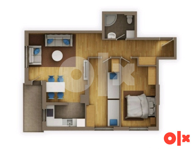 Stan iz kompenzacije od 63,06 m2, Borik, Banja Luka