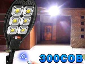 Reflektor Led solarni 300 cob sa senzorom daljinski