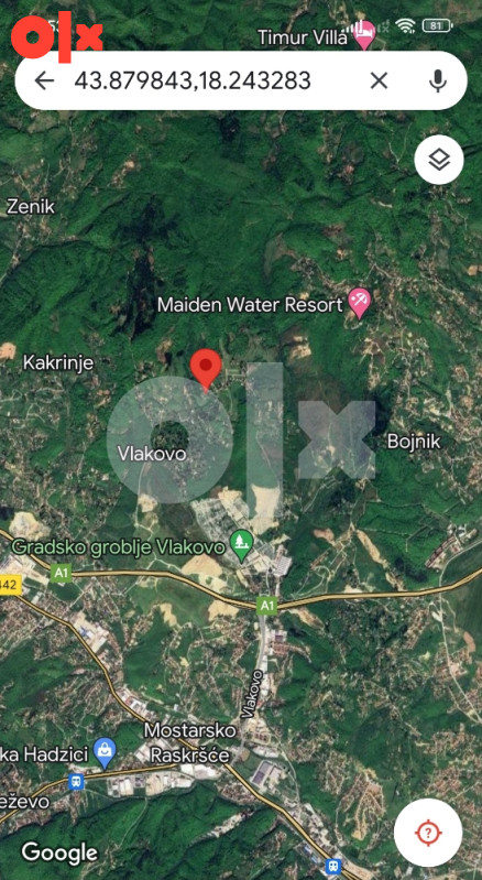 Zemljište Ilidža Vlakovo Gladno Polje mostarsko raskršće rakovica 11