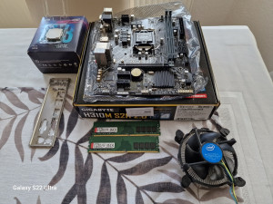 Procesor i3 9100f i matična gigabyte H310M, plus ram 16 gb,
