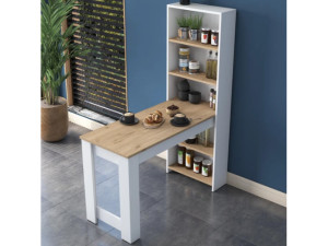 Piano Trpezarijski Stol - Bijela/Hrast