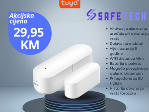 PAMETNI SENZOR ZA VRATA PROZOR TUYA - SMART HOME