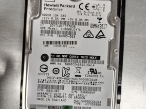 HP Enterprise 15K SAS Disk 600 GB
