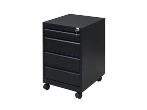 Metalni Kancelarijski ladičar mobilni sa 4 ladice - Antracit Siva