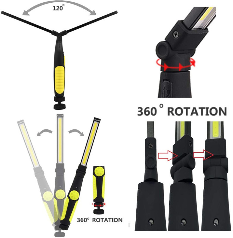 Radna LED lampa sa magnetom (360 stepeni)
