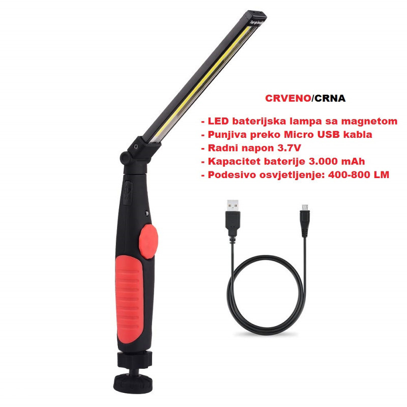 Radna LED lampa sa magnetom (360 stepeni)