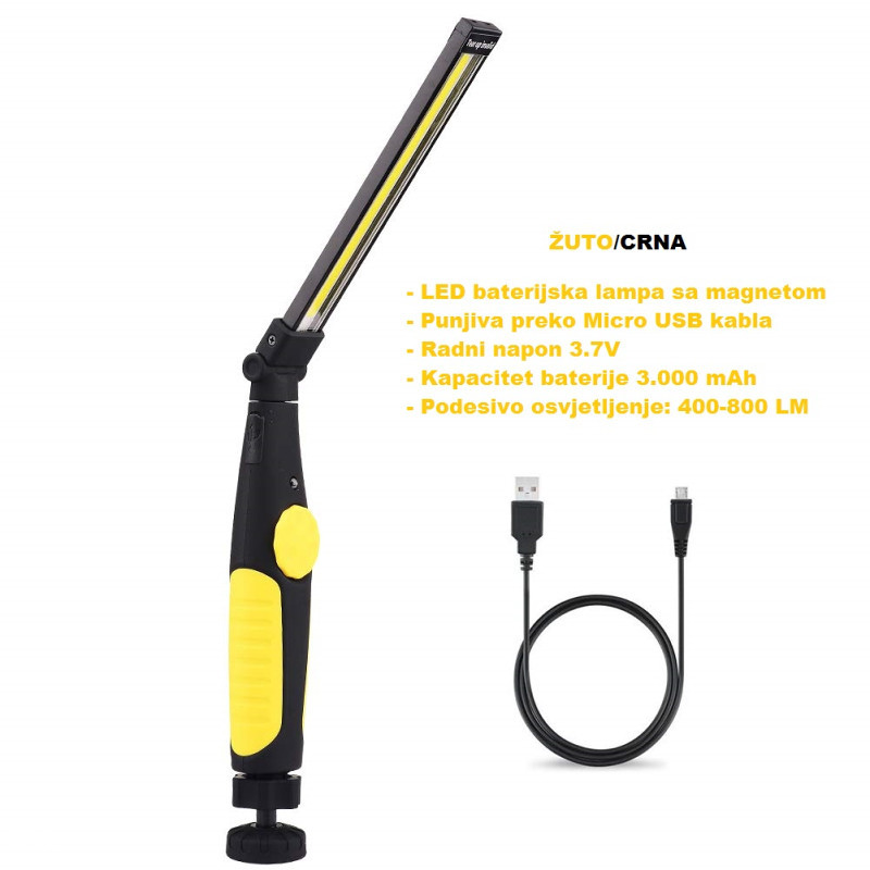Radna LED lampa sa magnetom (360 stepeni)