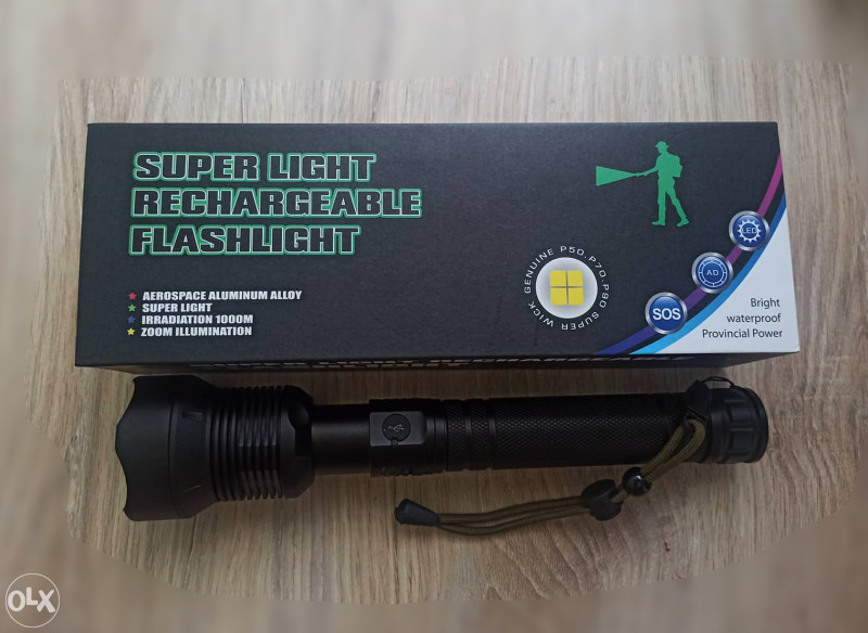 Lovačka Led lampa - baterija ručna (domet 1000 metara)