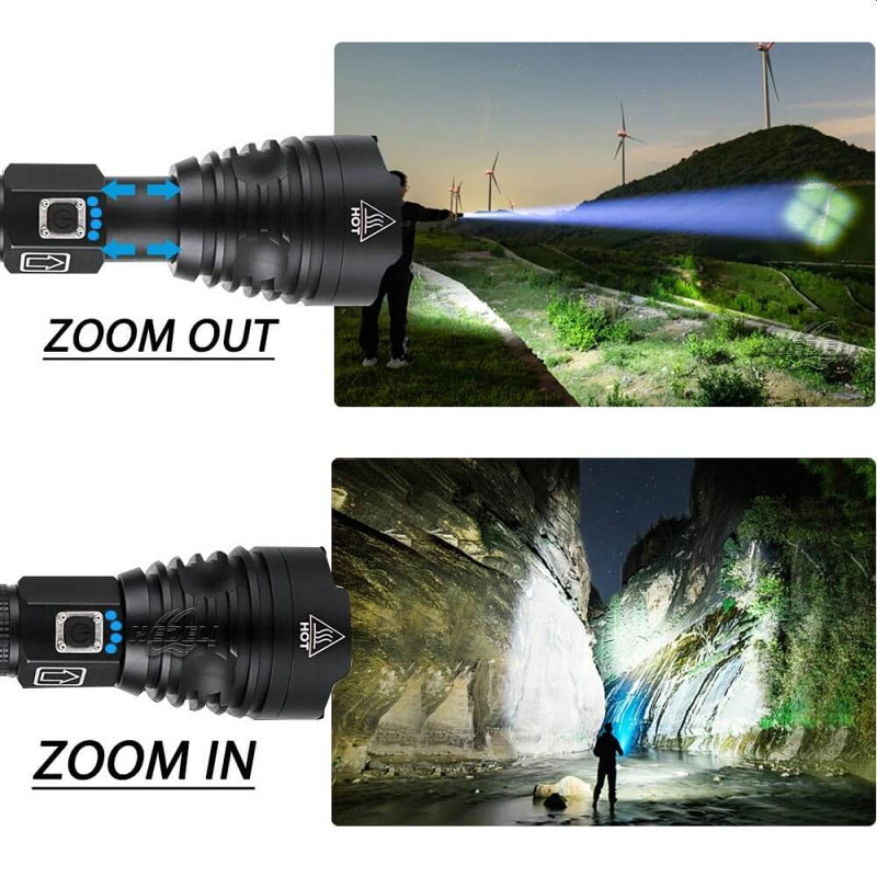 Lovačka Led lampa - baterija ručna (domet 1000 metara)