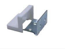 Kutnik s pokrivkom, 4 pričvrsne rupe, bijeli, 32x22mm