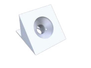 Kutnik, mali, 100/1, bijeli/transparetni