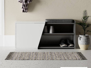 Cipelar Fiona antracit-bijela