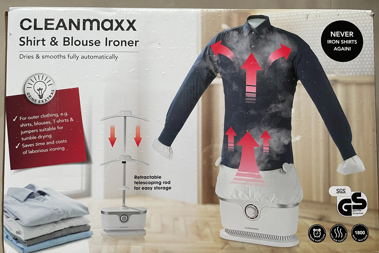 CleanMaxx pegla za košulje i majice