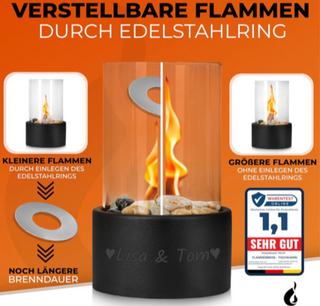 Stolni kamin