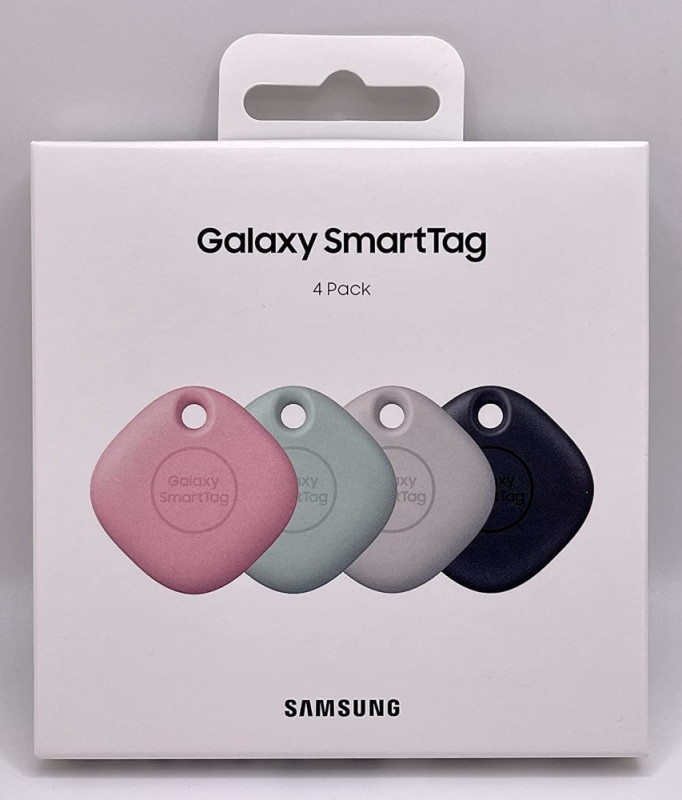 Samsung Galaxy SmartTag Bluetooth Tracker (4 Pack, Multi Colors)