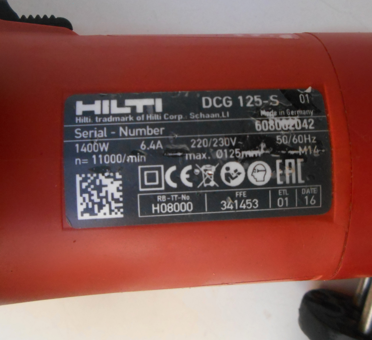 Brusilica- polirka za beton,kamen Hilti DCG 125-S 1400W