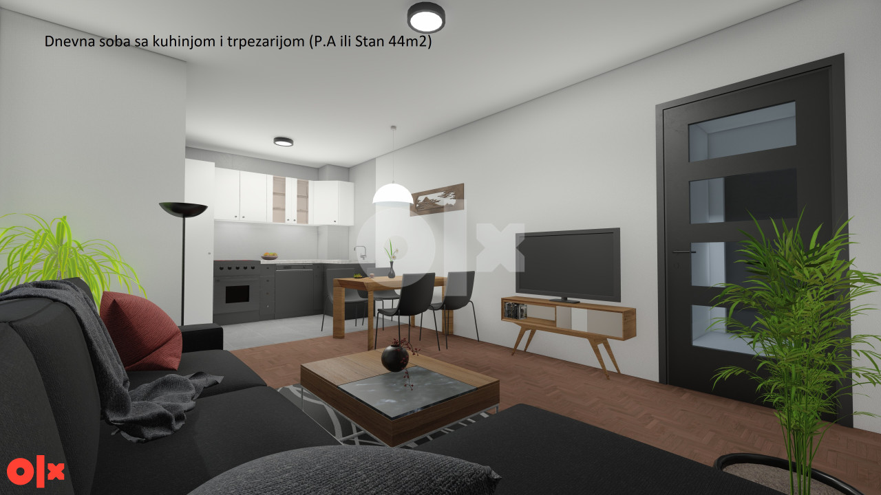 Jednosoban stan Uskoro useljiv B. L. 41,67m2, dvosoban 42,6m2