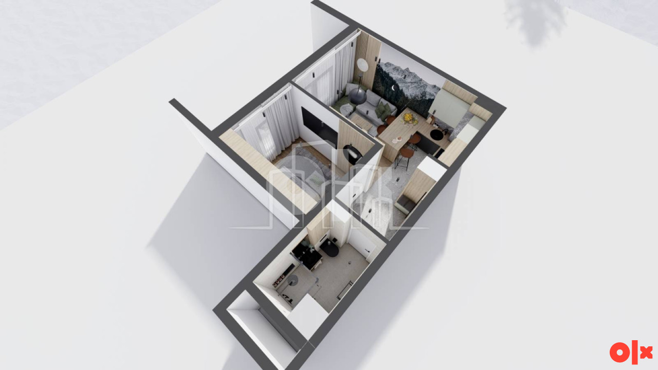 Dvosoban apartman 36m2 na prvom spratu Trebević 23