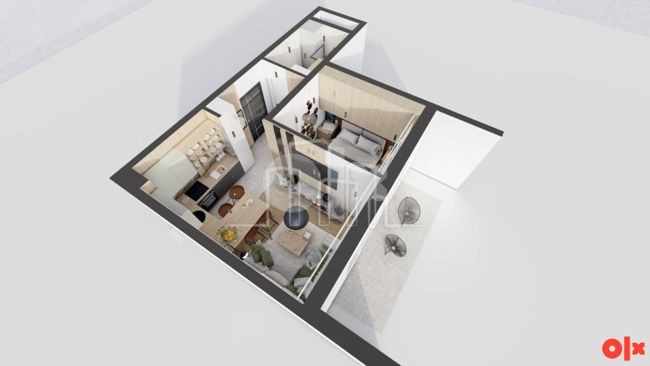 Dvosoban apartman 36m2 na prvom spratu Trebević 22