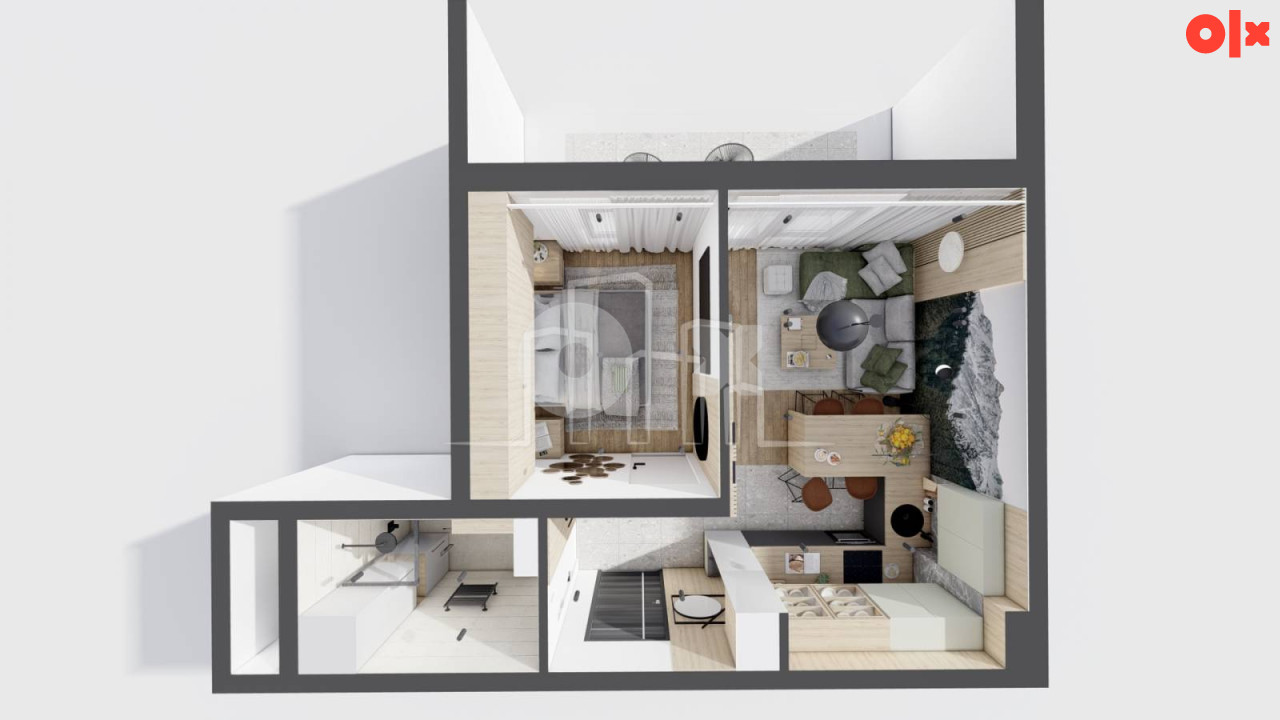 Dvosoban apartman 36m2 na prvom spratu Trebević 24