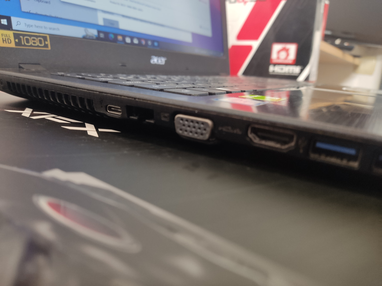 Acer laptop i7-8gen 16GB RAM GeForce MX130