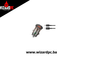 Punjač Auto PD 20W + QC 3.0 18W CC50 Black (16930)
