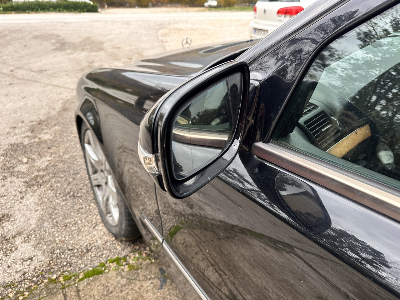 Lijevi retrovizor Mercedes E W211 2007 facelift crni