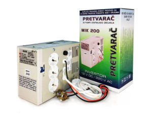 Pretvarač za centralno grijanje sa 12V na 230V MIK 200