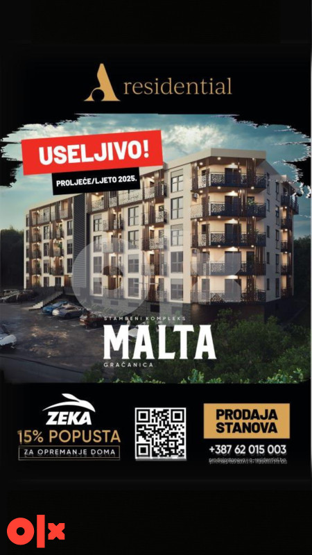 Stan Gračanica 85,64m2 TROSOBAN 2
