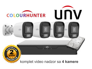 Video nadzor UNV set 4 kamere ColourHunter