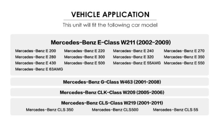 MULTIMEDIJA MERCEDES W211 GPS WIFI ANDROID 2/32 CARPLAY