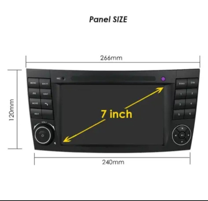 MULTIMEDIJA MERCEDES W211 GPS WIFI ANDROID 2/32 CARPLAY