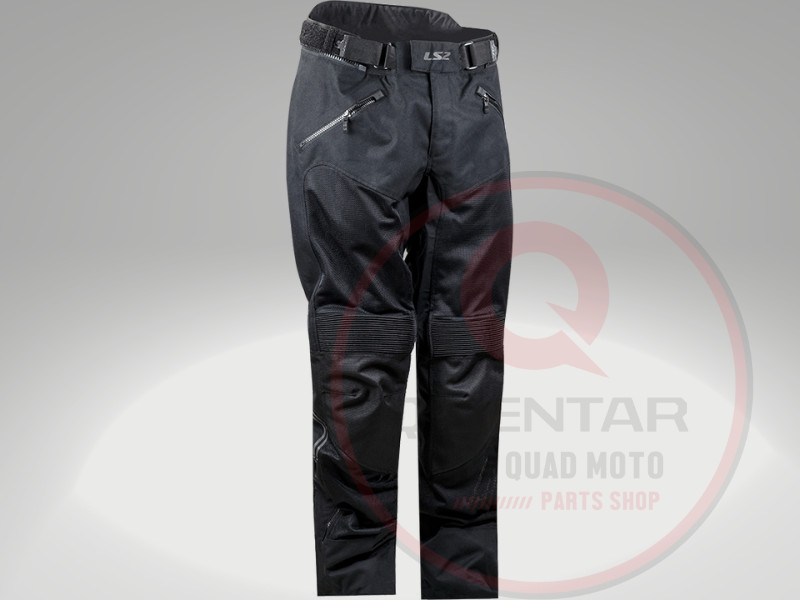 MUŠKE MOTO ATV QUAD HLAČE PANTALONE LS2 VENTO CRNE