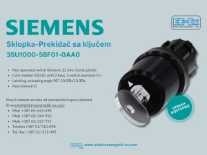 SIEMENS Sklopka prekidač sa ključem 3SU1000-5BF01-0AA0