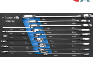 HOEGERT Set Viljuškastih ključeva 15 kom HT7G145