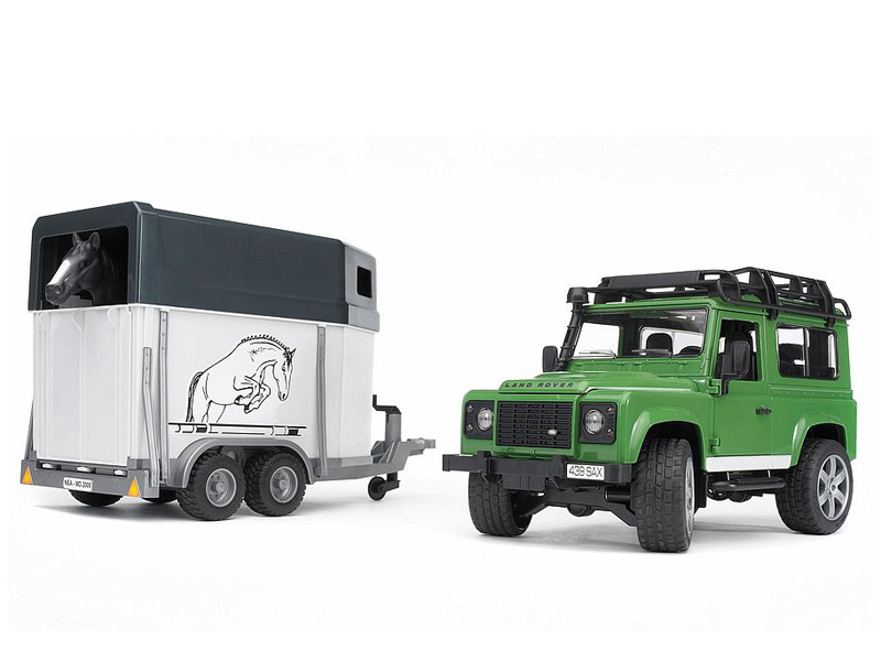 Bruder - LAND ROVER džip sa prikolicom za konje